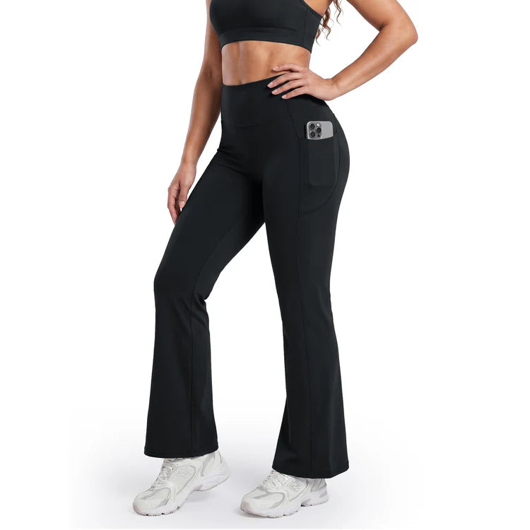 The flared leggings