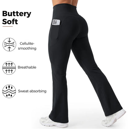 The flared leggings