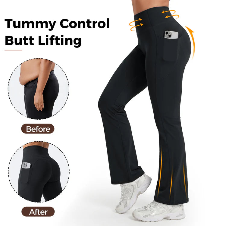 The flared leggings