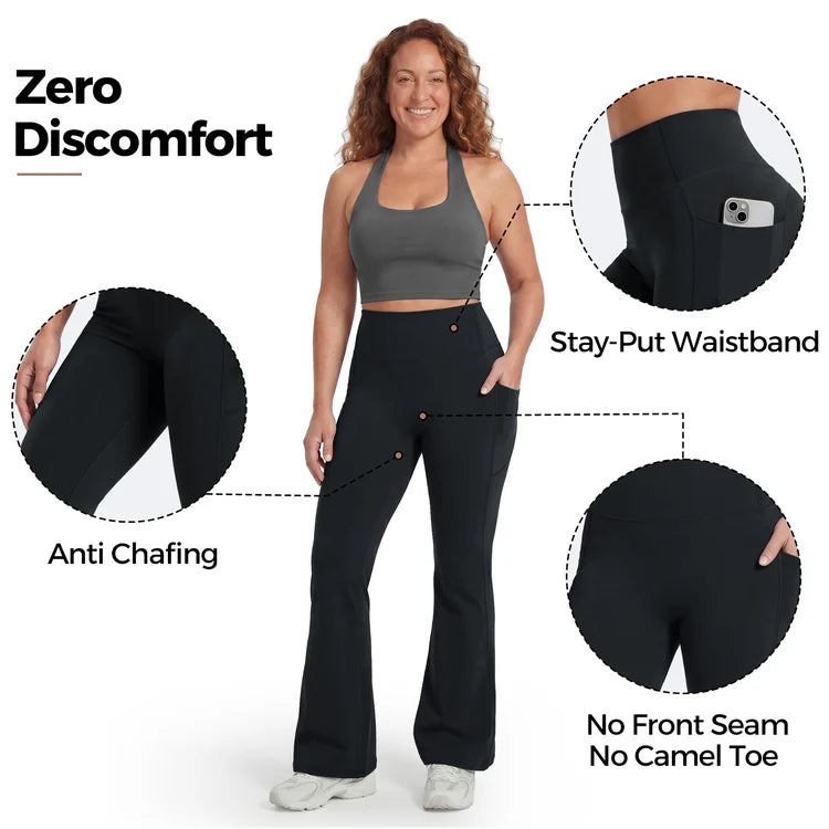 The flared leggings